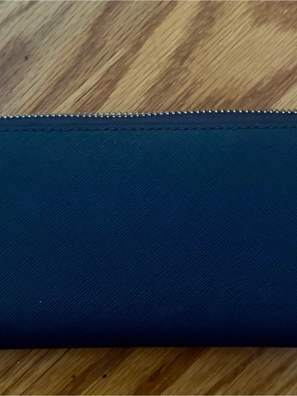 Michael Kors blue Saffiano Zip Wallet for Men